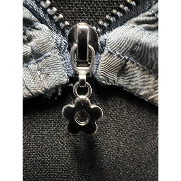 KIMCHI BLUE Womens Blue Jacquard Bow Detail CropTop, Adjustable Straps, Smocked - Picture 5 of 13